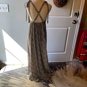 Leopard Print Maxi Dress Sz L
